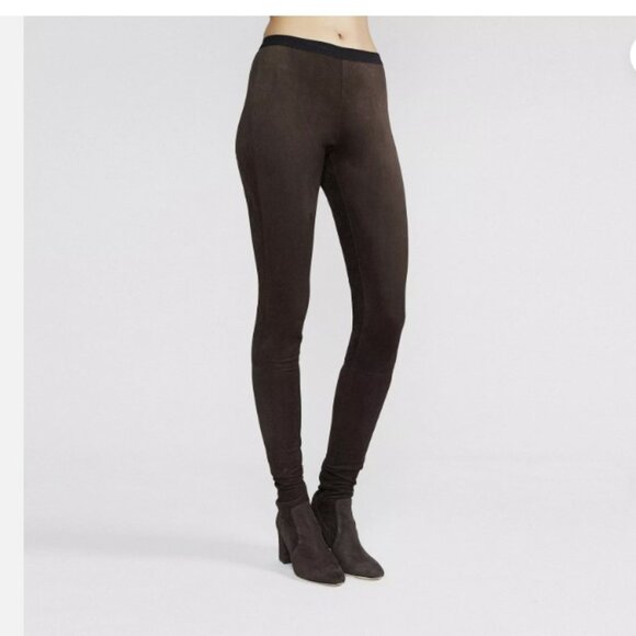 $1,695❤️Tamara Mellon Chocolate Stretch Suede Sweet Revenge Legging Boots 75mm